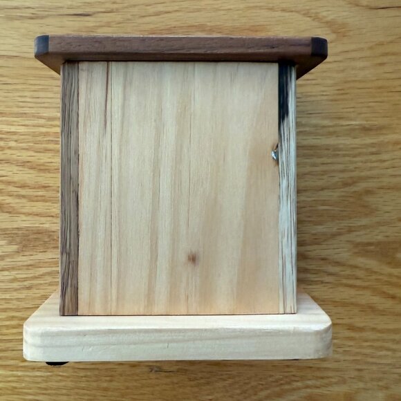 Tzedaka Charity Box Hand Crafted Zebrawood Star of David Judaica - Picture 4 of 10